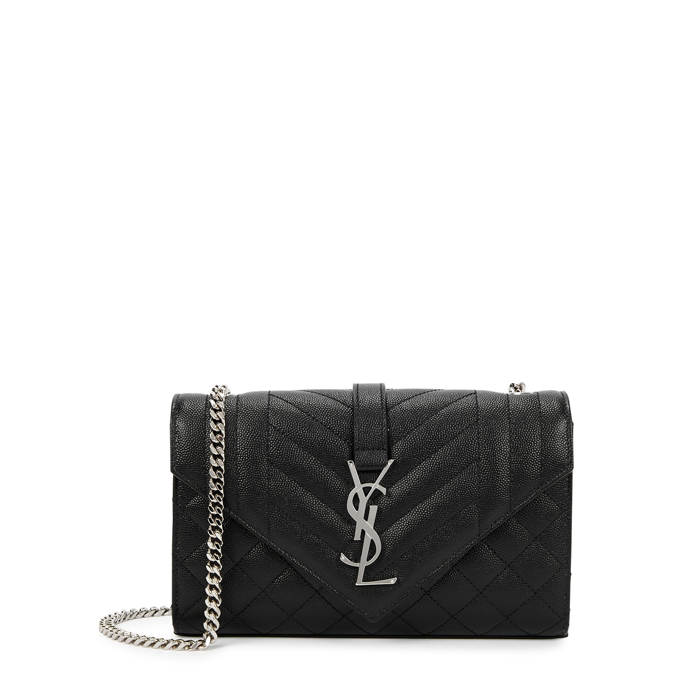 Saint Laurent Envelope Small Leather Cross-body Bag - Black