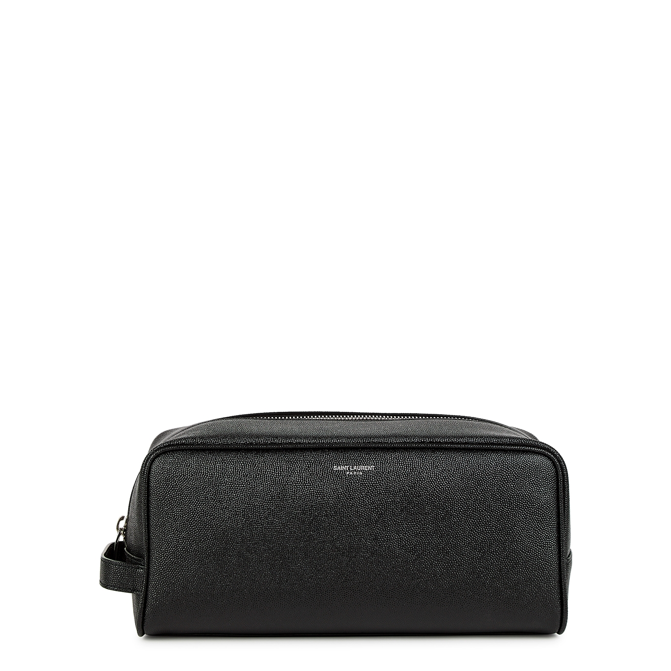 Saint Laurent Leather Wash Bag - Black