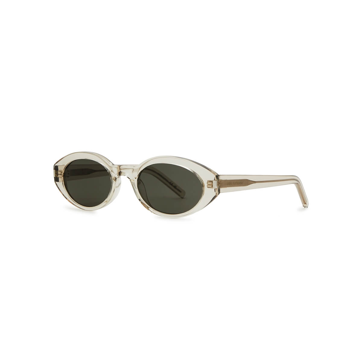 Saint Laurent Oval-frame Sunglasses, Designer Sunglasses, Beige