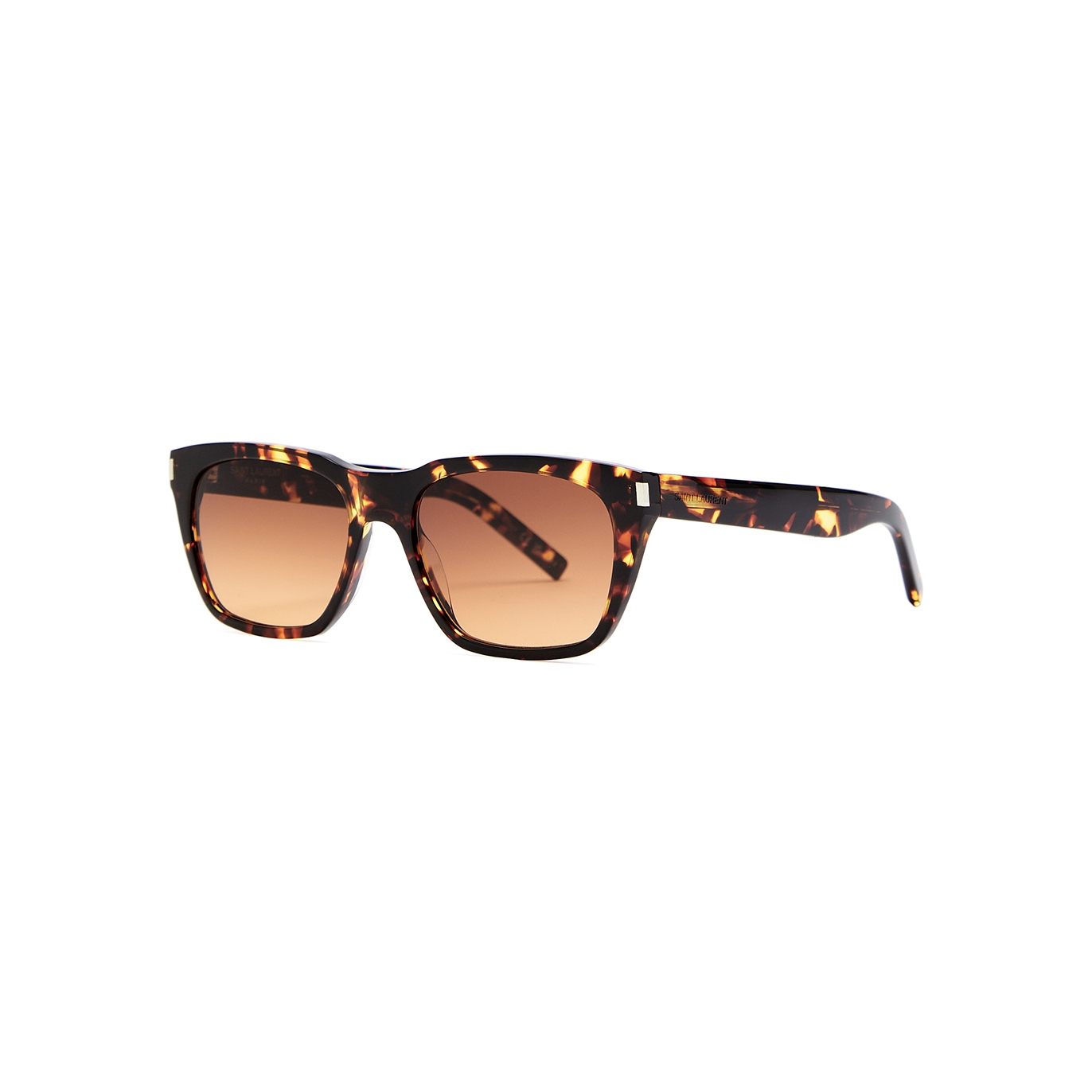Saint Laurent Rectangle Cat-eye Sunglasses - Brown