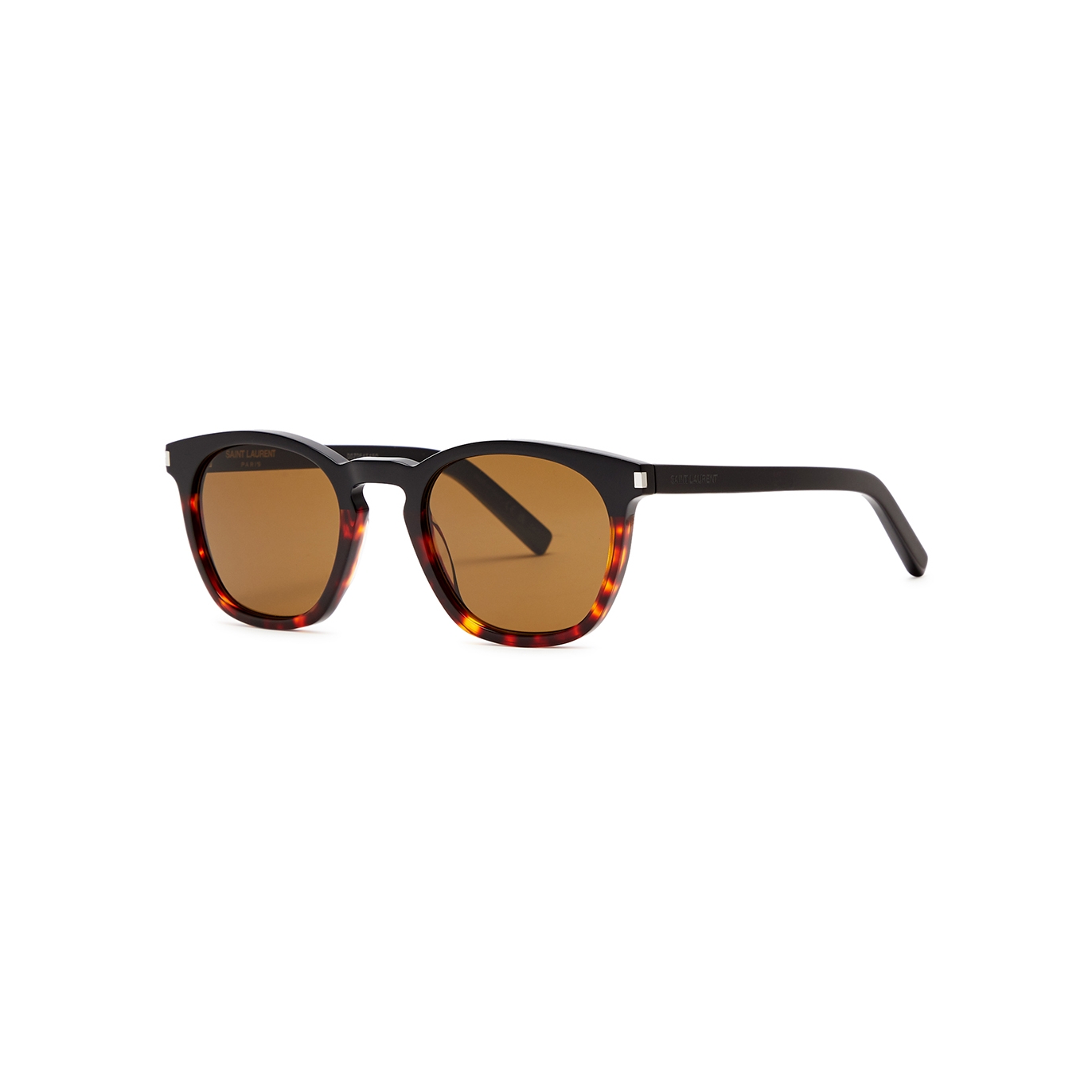 Saint Laurent Round-frame Sunglasses - Havana