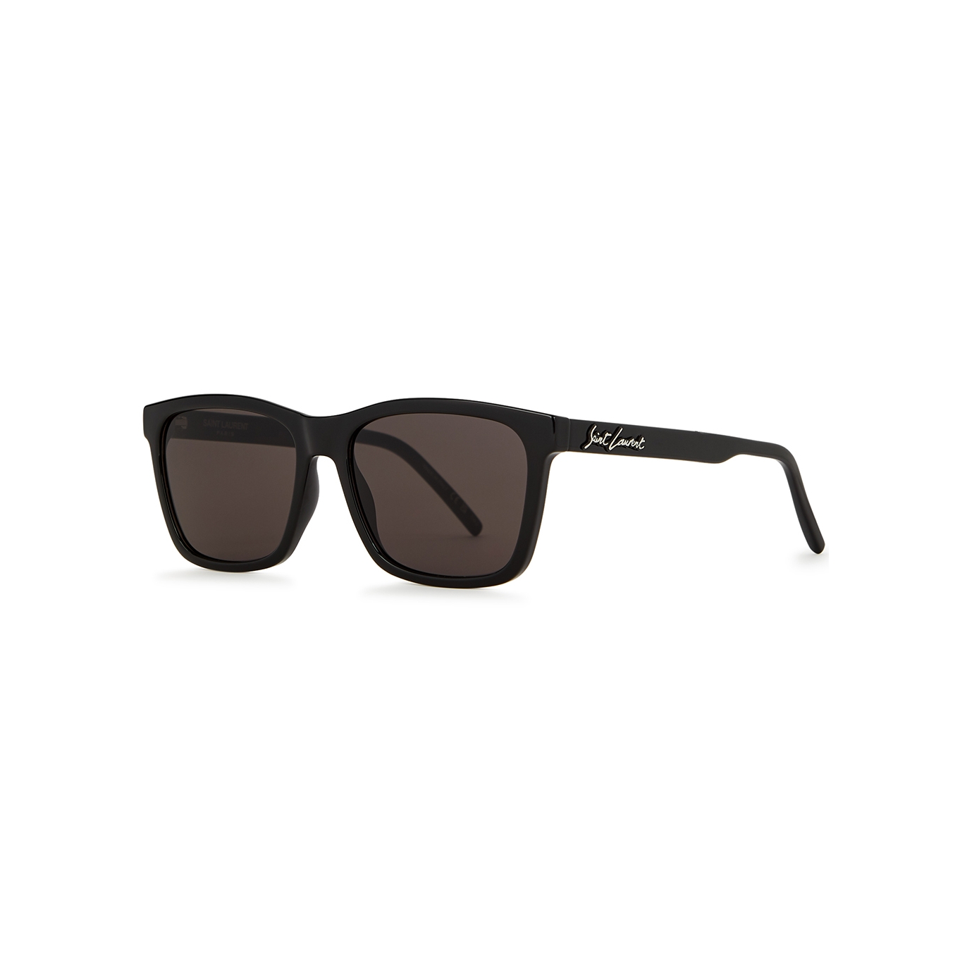 Saint Laurent SL318 Black Rectangle-frame, Sunglasses, Grey Lenses