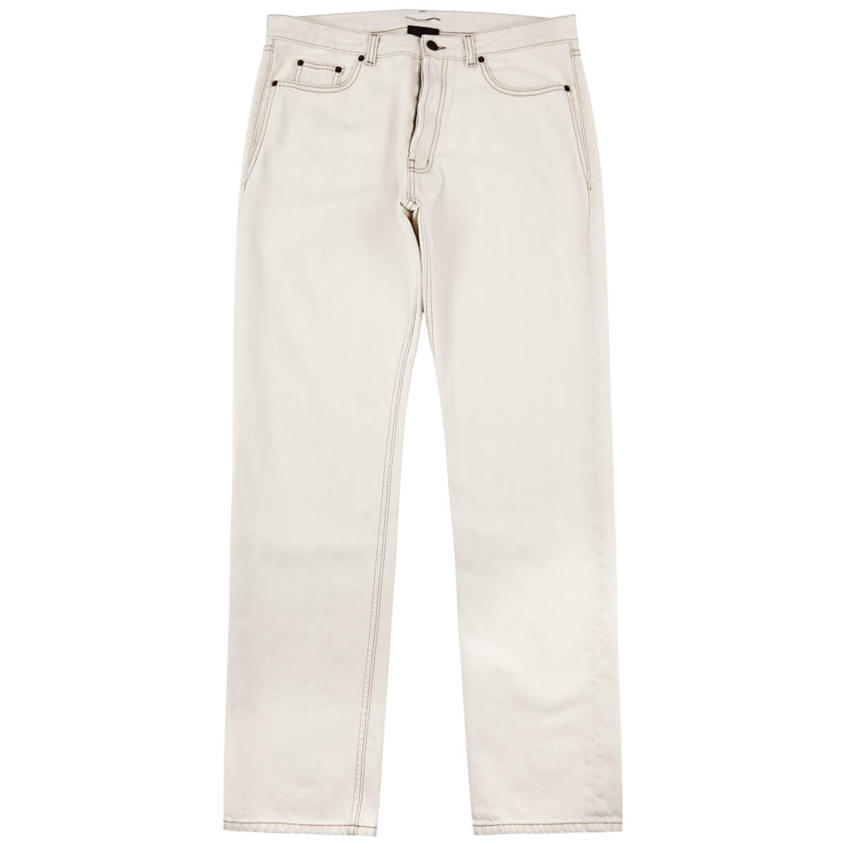 Saint Laurent Slim-leg Jeans - Off White - W32