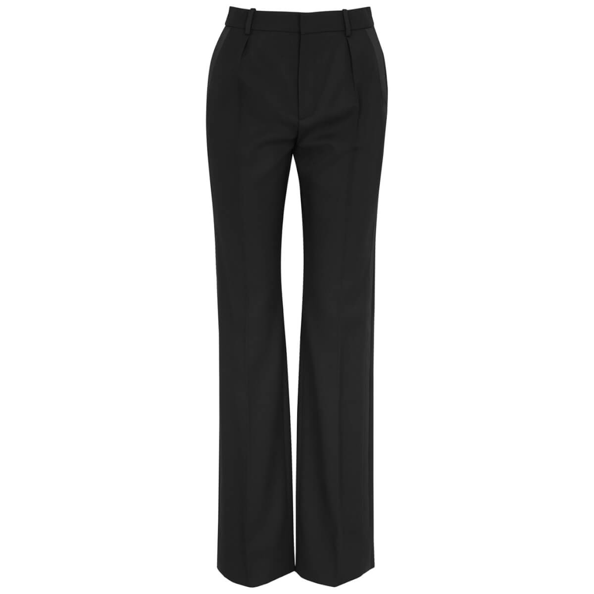 Saint Laurent Straight-leg Wool Trousers - Black - 12
