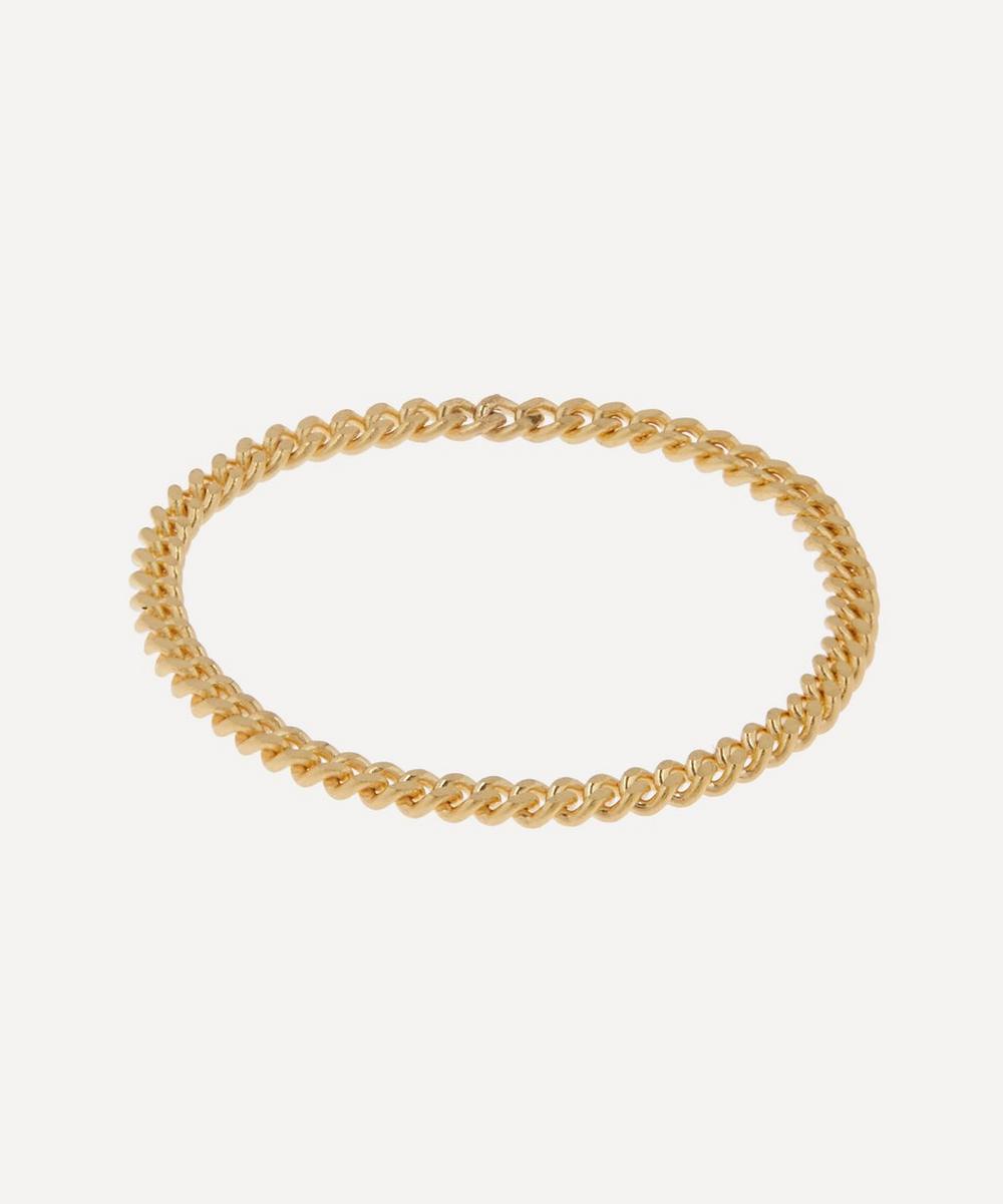 Satomi Kawakita 18ct Gold Ribbon Chain Ring