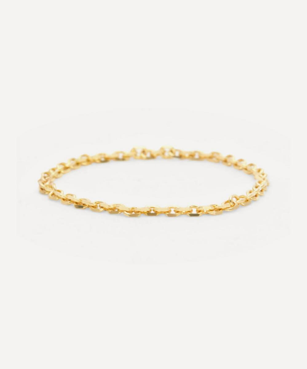 Satomi Kawakita 18ct Gold Skinny Chain Ring
