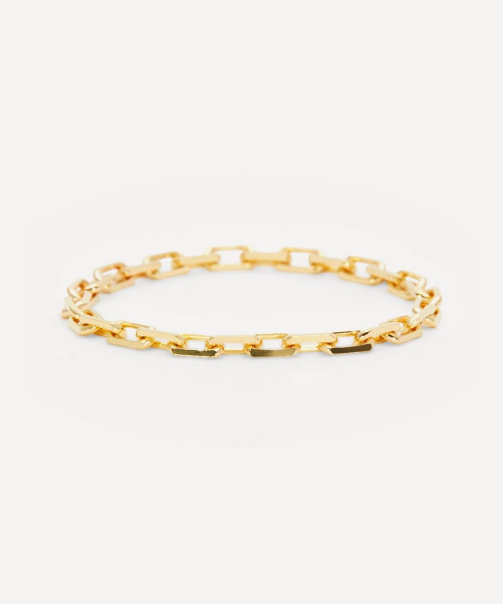 Satomi Kawakita 18ct Gold Stella Chain Ring