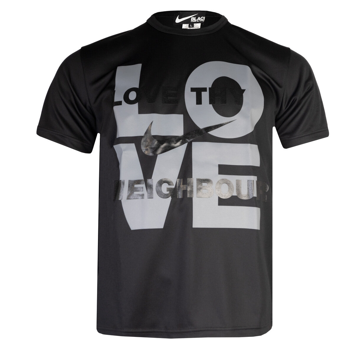 Short-sleeve Love Print T-shirt Xs Black