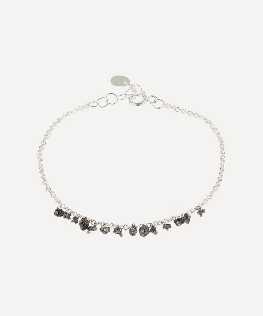 Stephanie Schneider Sterling Silver Black Diamond Chain Bracelet