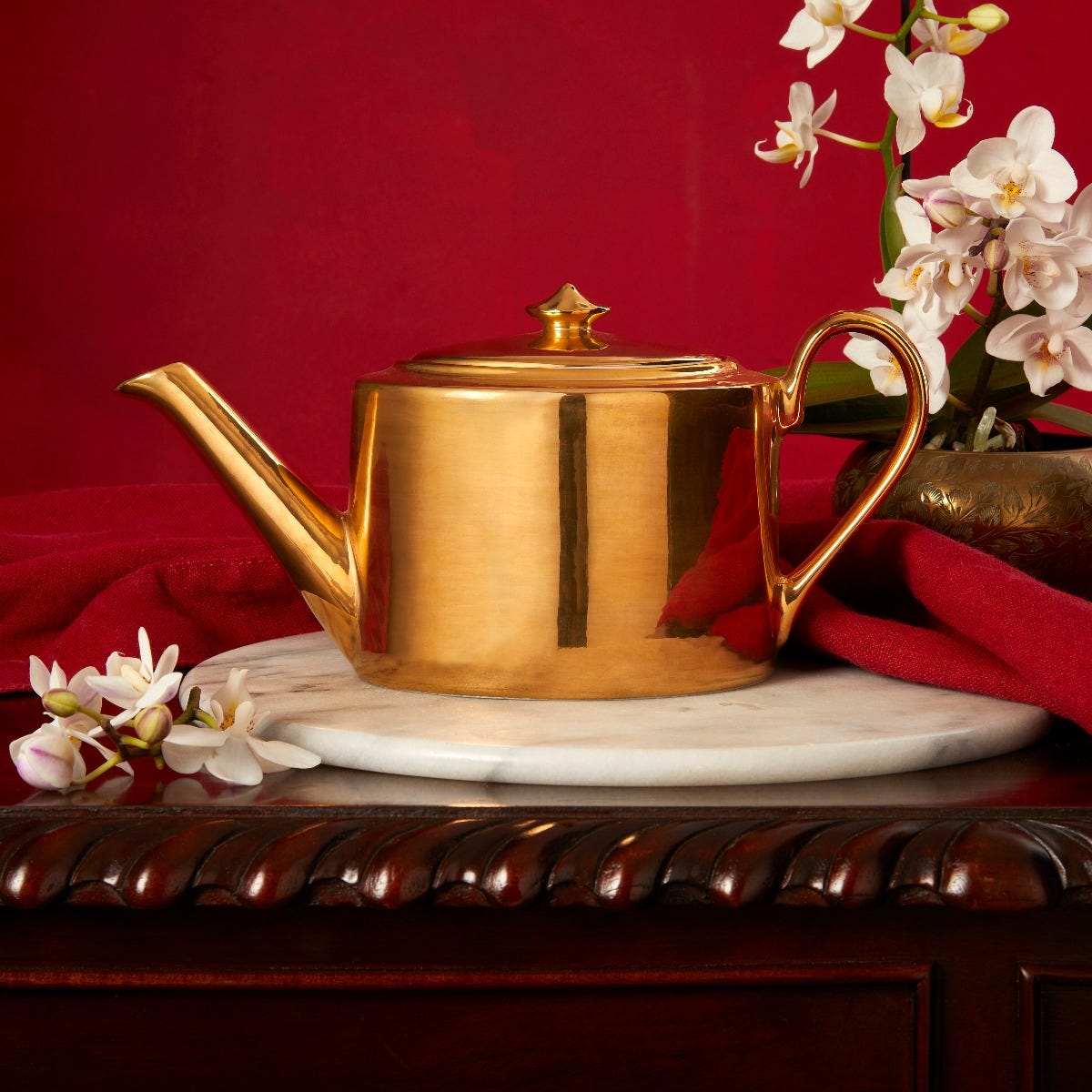 Teapot in Gold, Fortnum & Mason