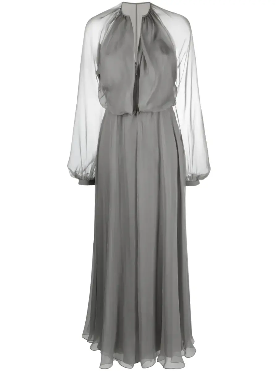 Giorgio Armani long-sleeve silk maxi dress £3,560 -45% £1,958