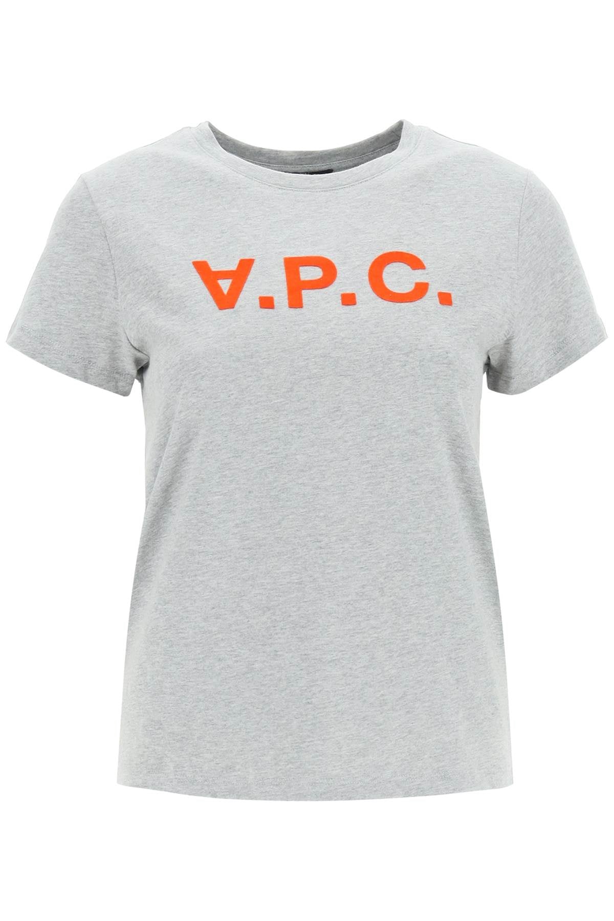 A.P.C-T Shirt Logo Floccato-Donna