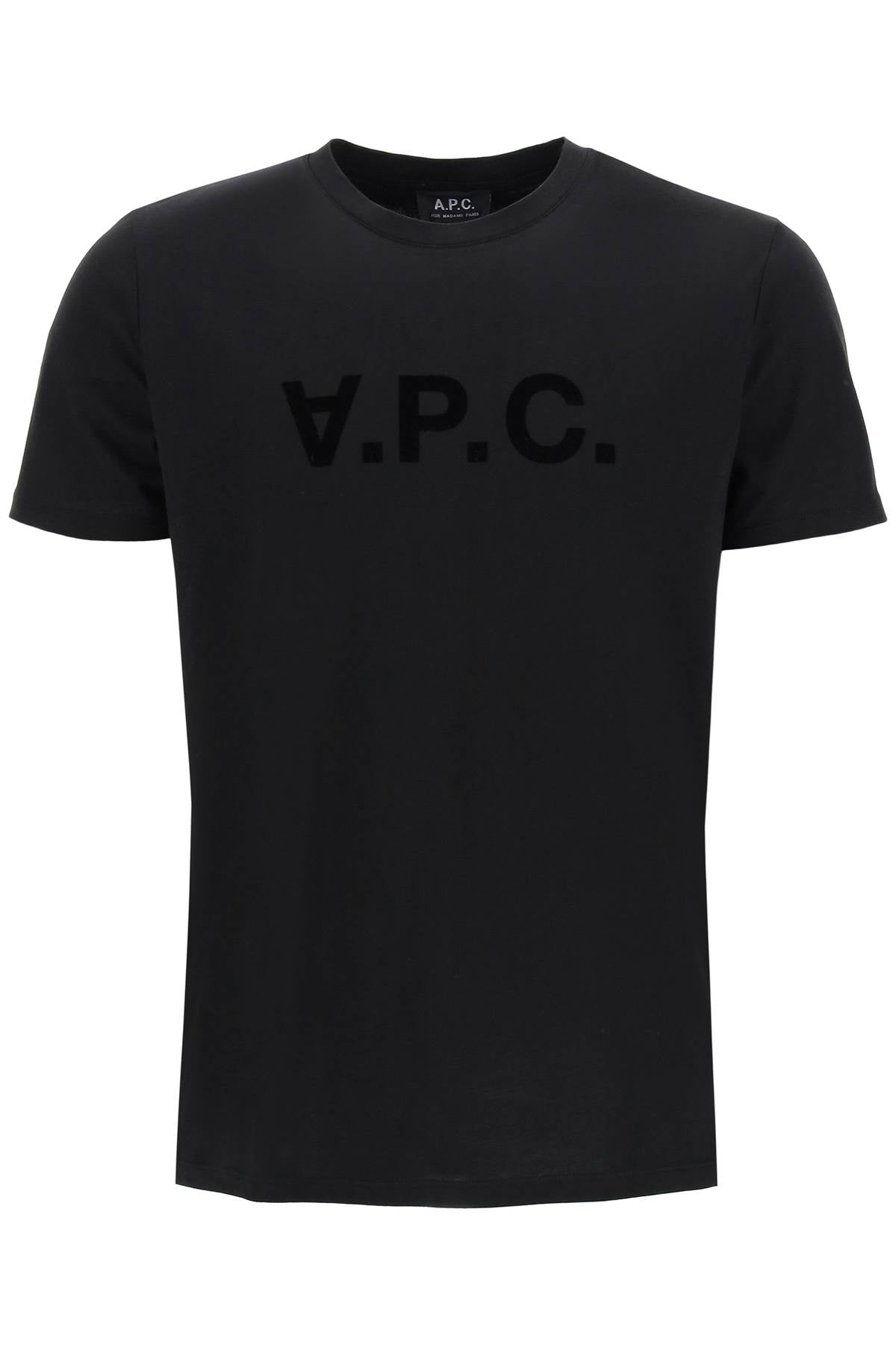 A.P.C-T Shirt Logo Vpc Floccato-Uomo