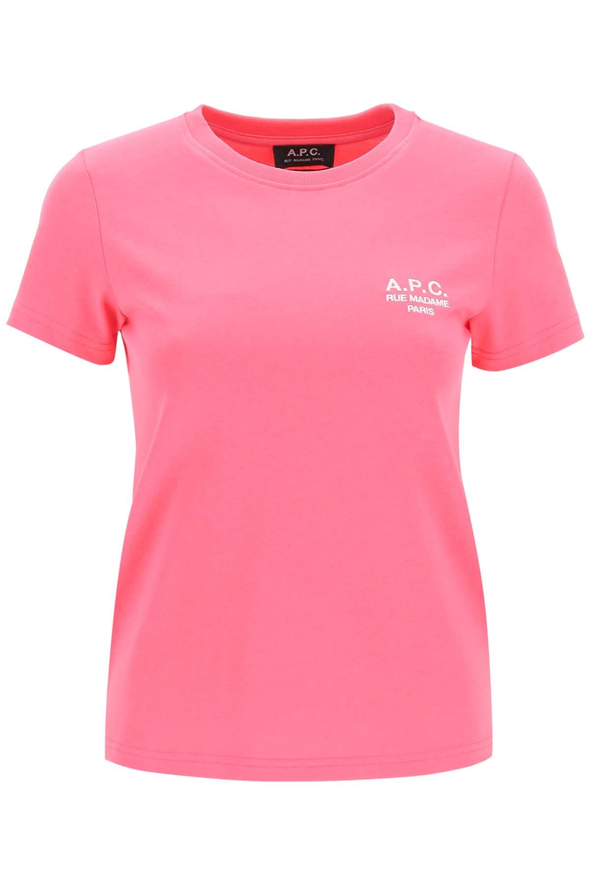A.P.C-T Shirt 'New Denise' Ricamo Logo-Donna