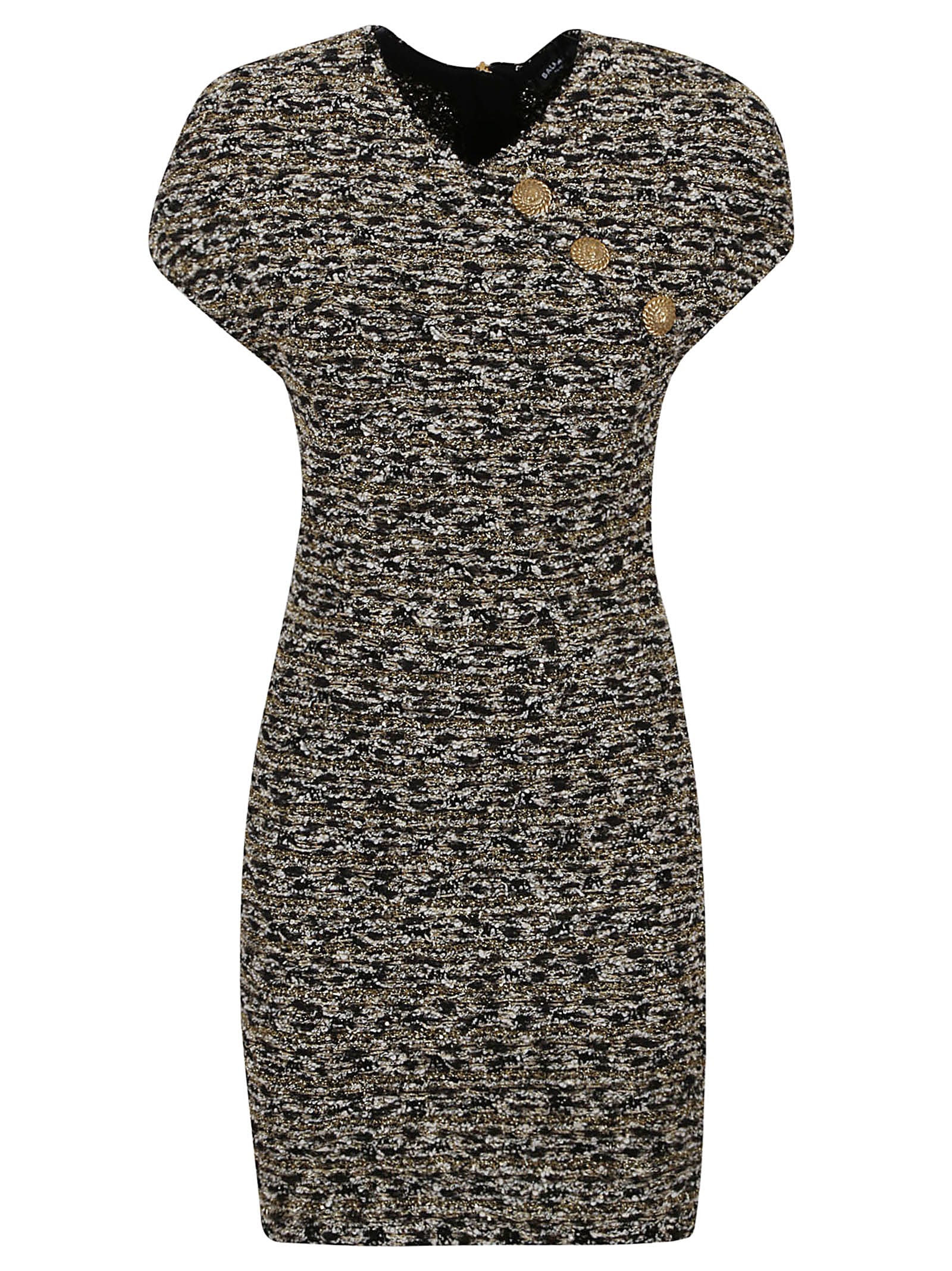 Balmain Sl Tweed Short Dress