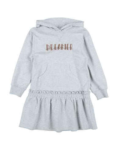 Brunello Cucinelli Kid Girl Kids' dress Light grey Size 8 Cotton, Elastane, Brass