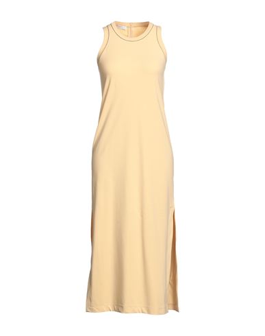 Brunello Cucinelli Woman Midi dress Beige Size XS Cotton, Elastane