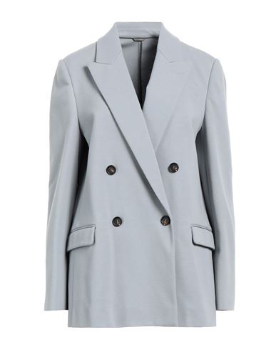 Brunello Cucinelli Woman Suit jacket Grey Size 0 Cotton, Polyamide, Elastane, Brass