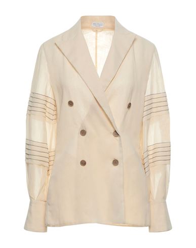 Brunello Cucinelli Woman Suit jacket Ivory Size XL Cotton