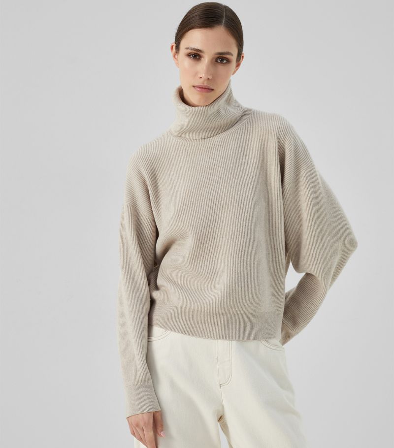 Brunello Cucinelli Wool-Cashmere-Silk Rollneck Sweater