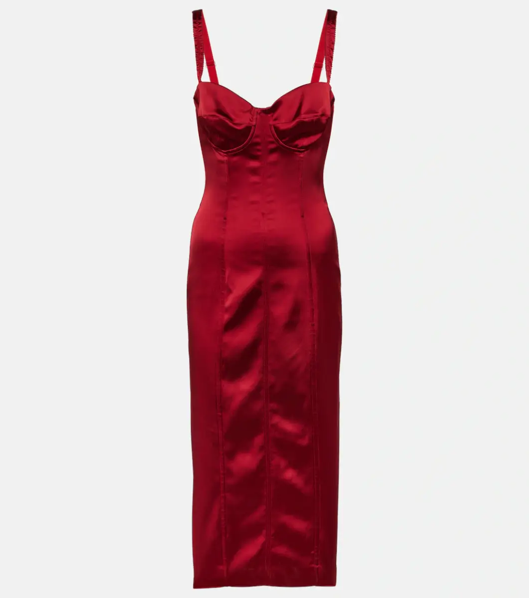 Dolce&Gabbana Satin corset midi dress £ 2,350