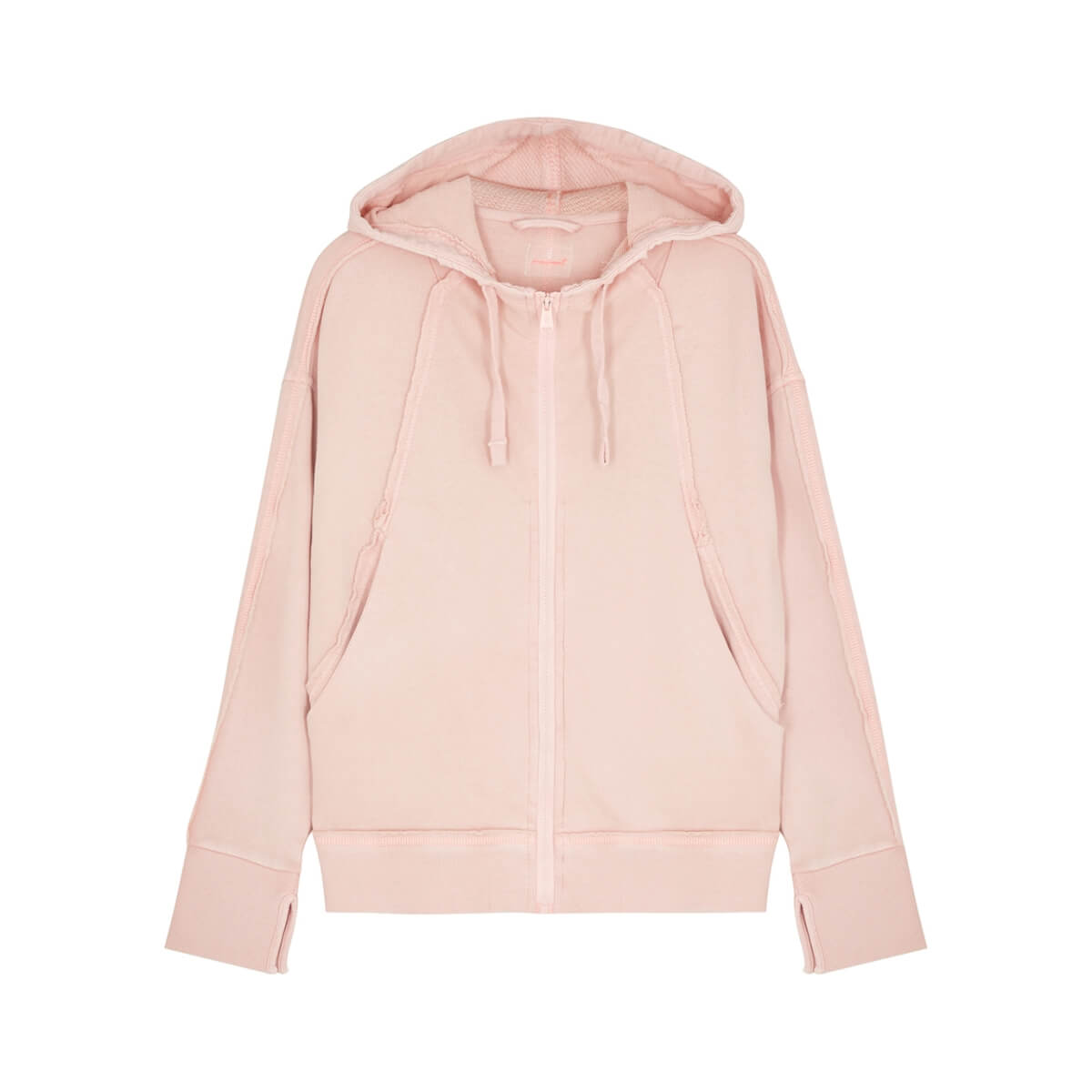 Free People Movement Only One Hooded Cotton Sweatshirt - Rose - L