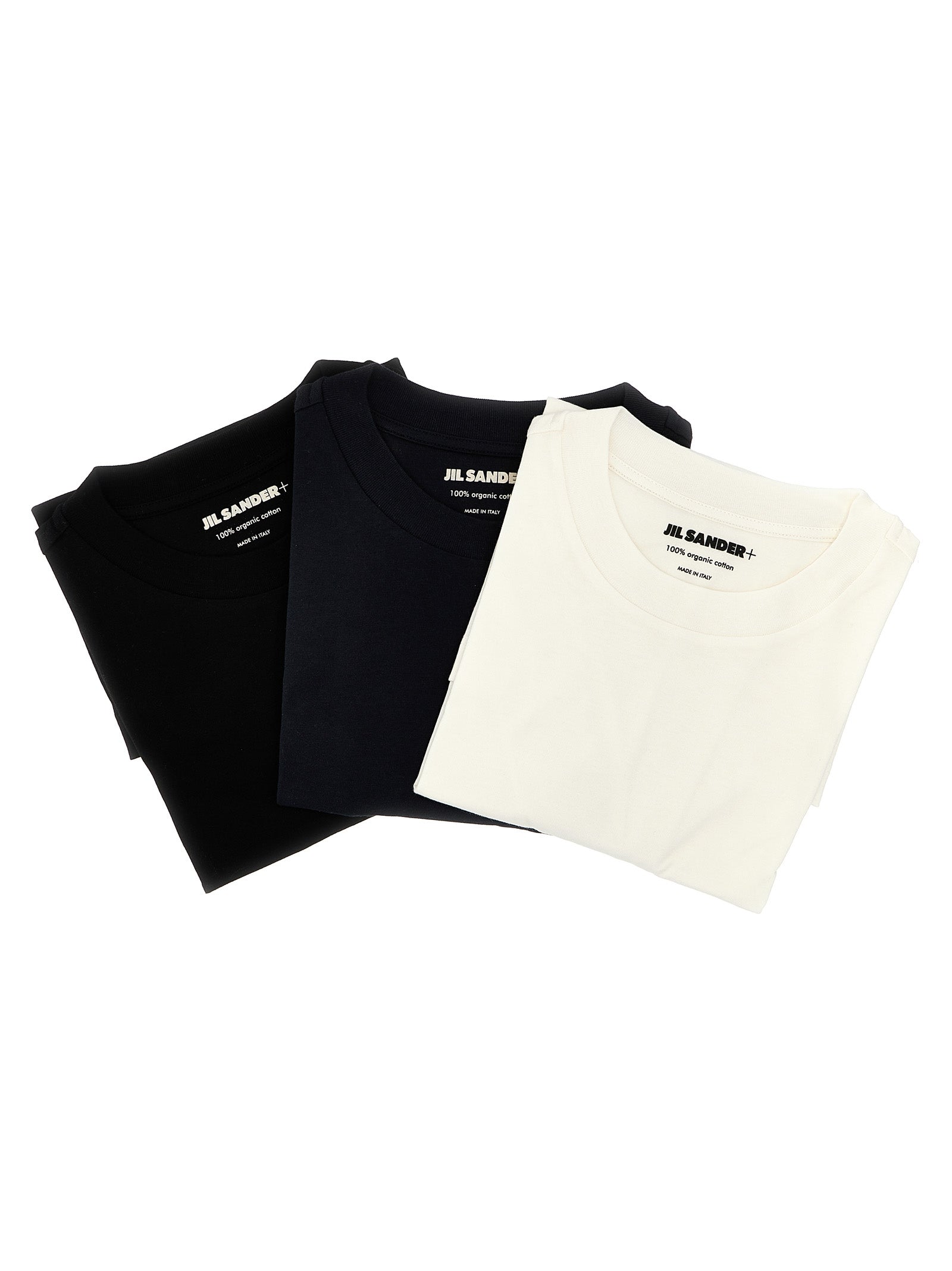 Jil Sander-3-Pack Logo Patch T Shirt Multicolor-Donna