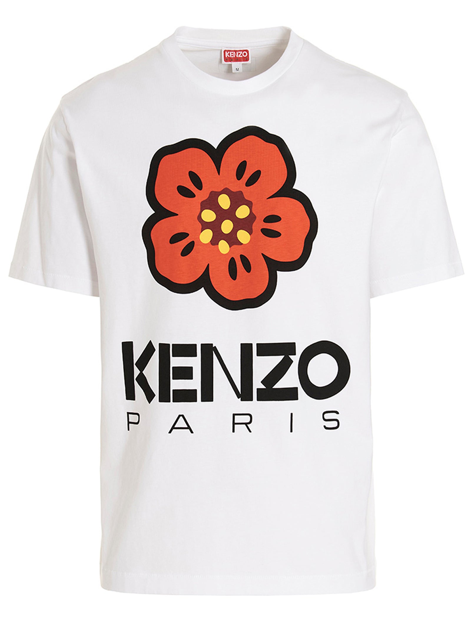 Kenzo-'Boke Flower' T Shirt Bianco-Uomo
