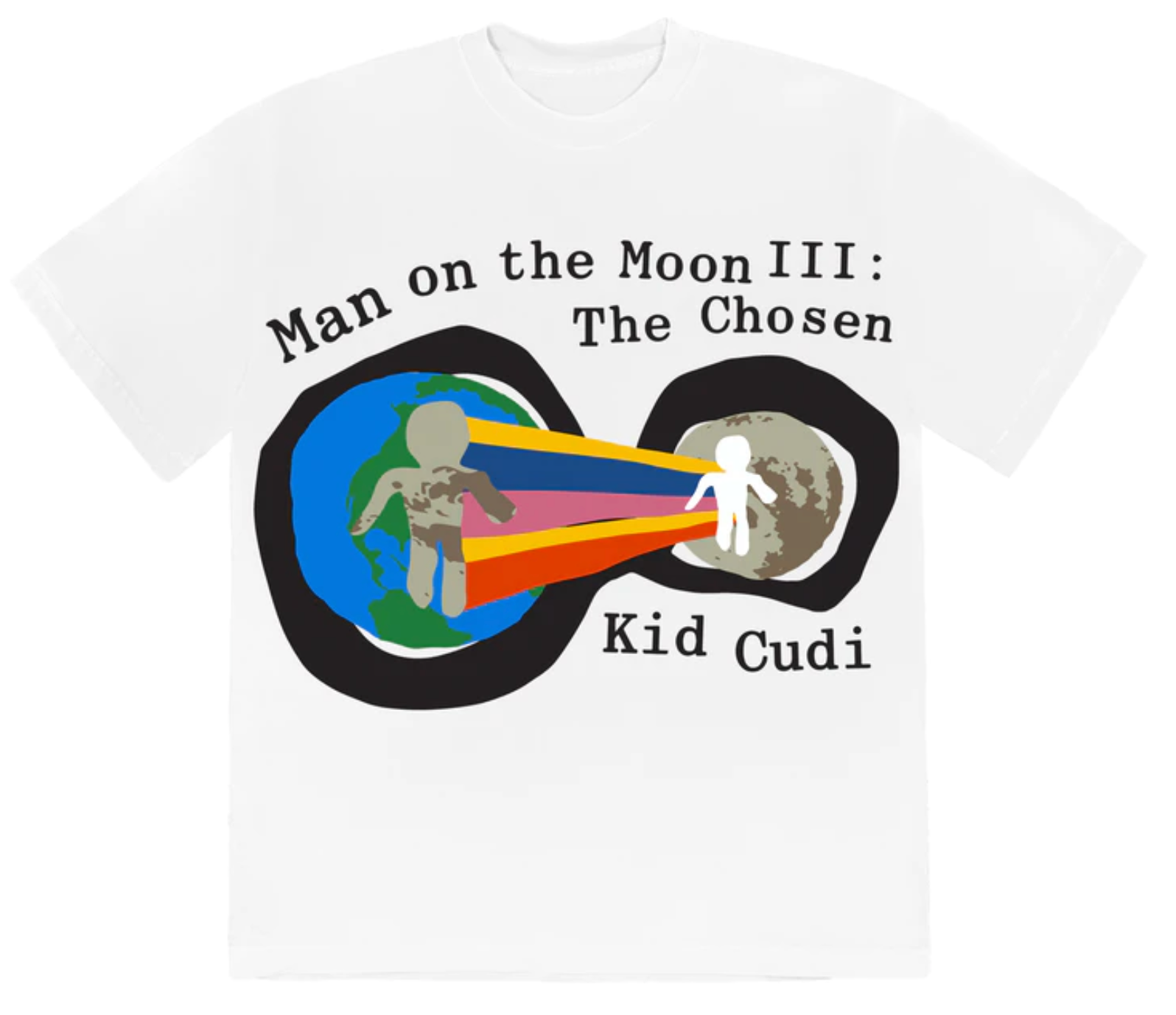 Kid Cudi Cpfm For Motm Iii Heaven On Earth T-Shirt White Size Medium