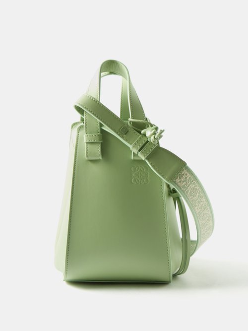Loewe - Hammock Leather Bag - Womens - Light Green