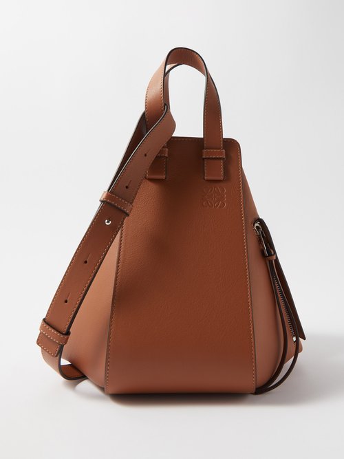 Loewe - Hammock Small Leather Tote Bag - Womens - Tan