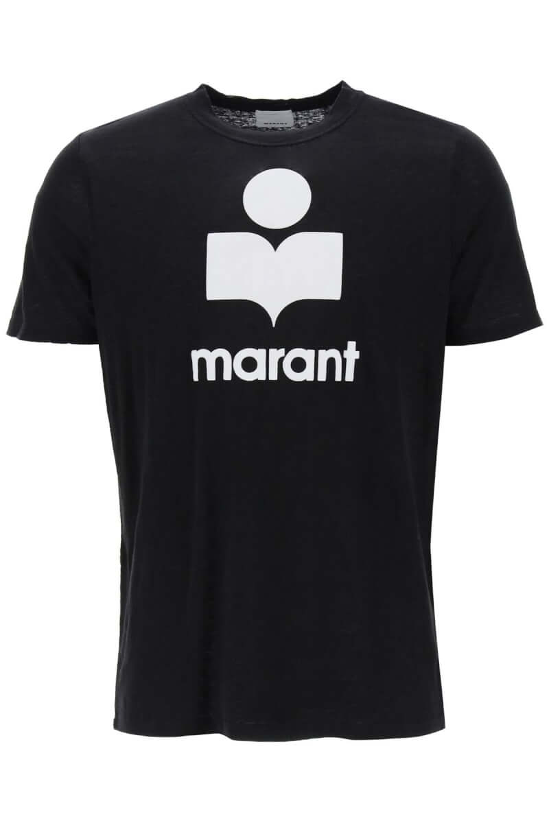 Marant-T Shirt Logo 'Karman' In Lino-Uomo