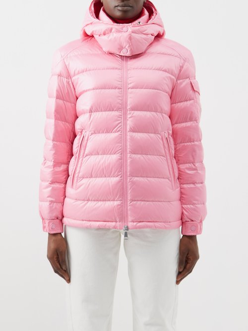 Moncler - Dalles Quilted Down Jacket - Womens - Light Pink