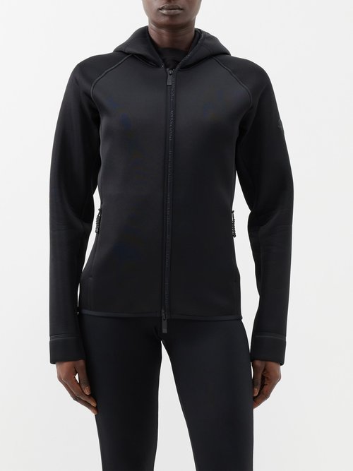 Moncler - Hooded Neoprene Jacket - Womens - Black