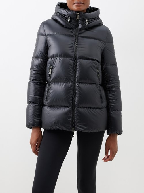 Moncler - Seritte Hooded Quilted Down Jacket - Womens - Black