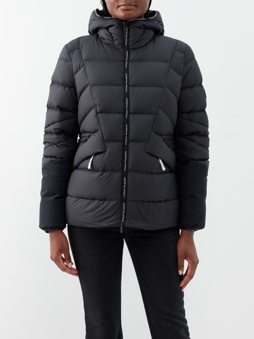 Moncler - Sittang Hooded Quilted Down Jacket - Womens - Black