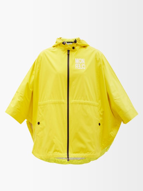 Moncler - Vorassay Cape-sleeve Packable Windbreaker Jacket - Womens - Yellow