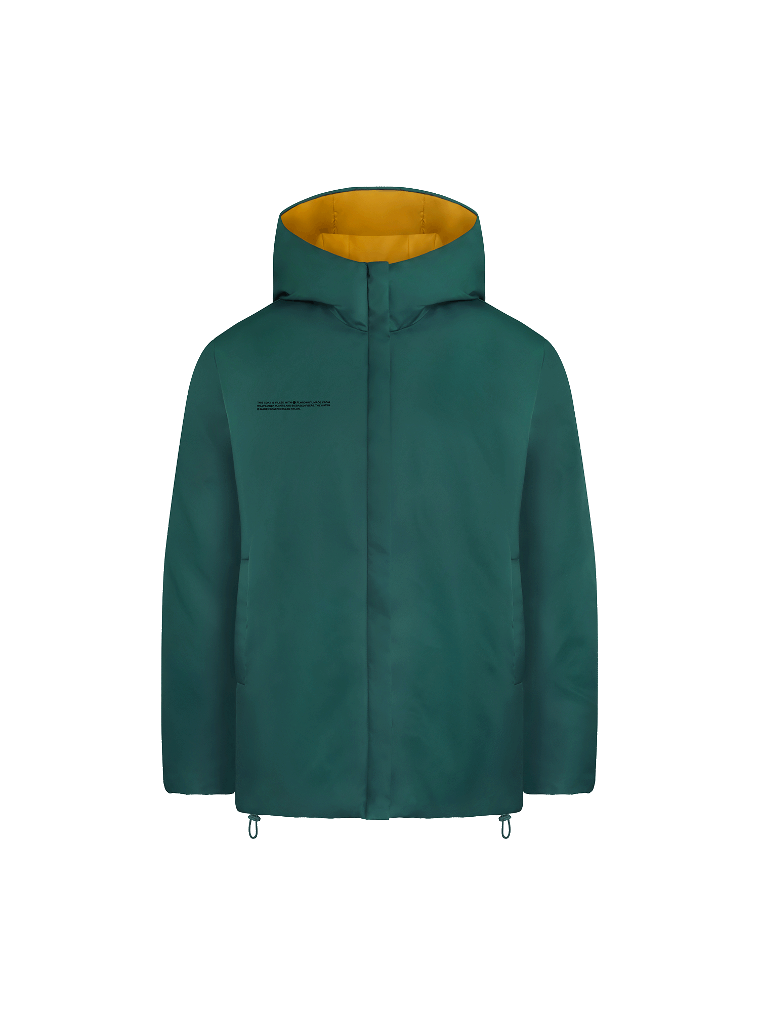 PANGAIA - FLWRDWN Reversible Jacket - Foliage Green / Copper Brown L