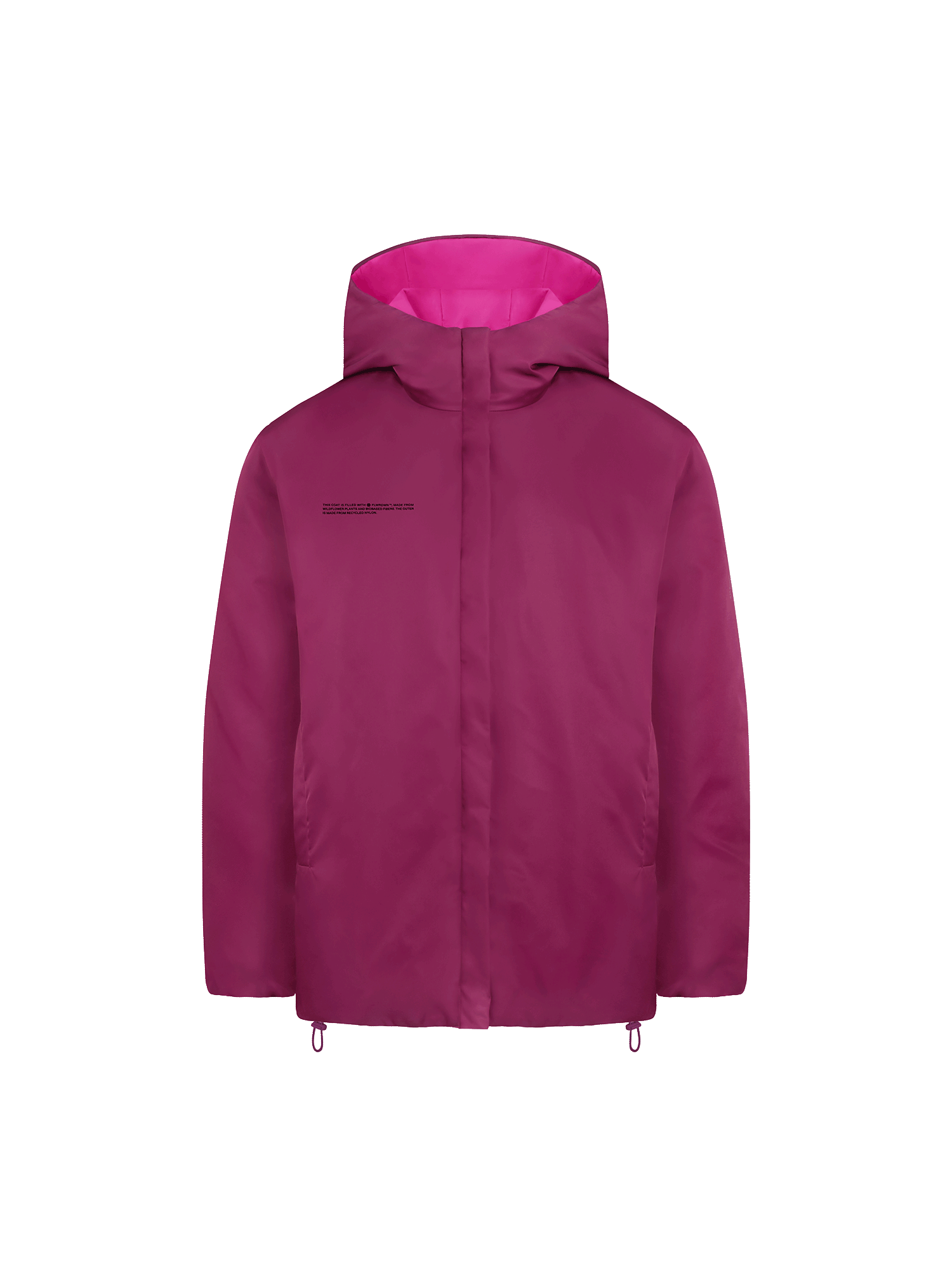 PANGAIA - FLWRDWN Reversible Jacket - Plum Purple / Foxglove Pink XXS