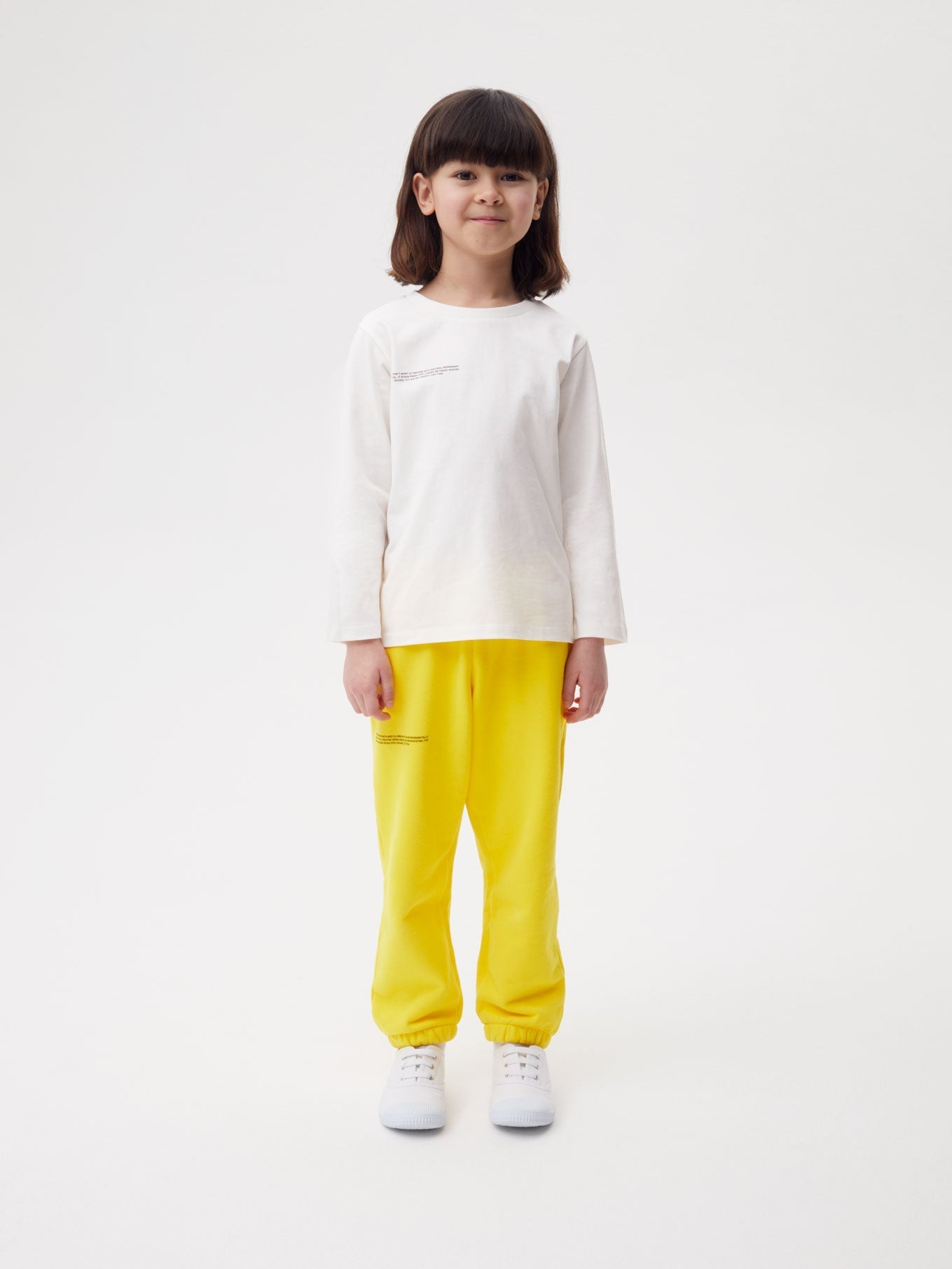 PANGAIA - Kids' 365 Long Sleeve T-shirt - off-white 7-8YR