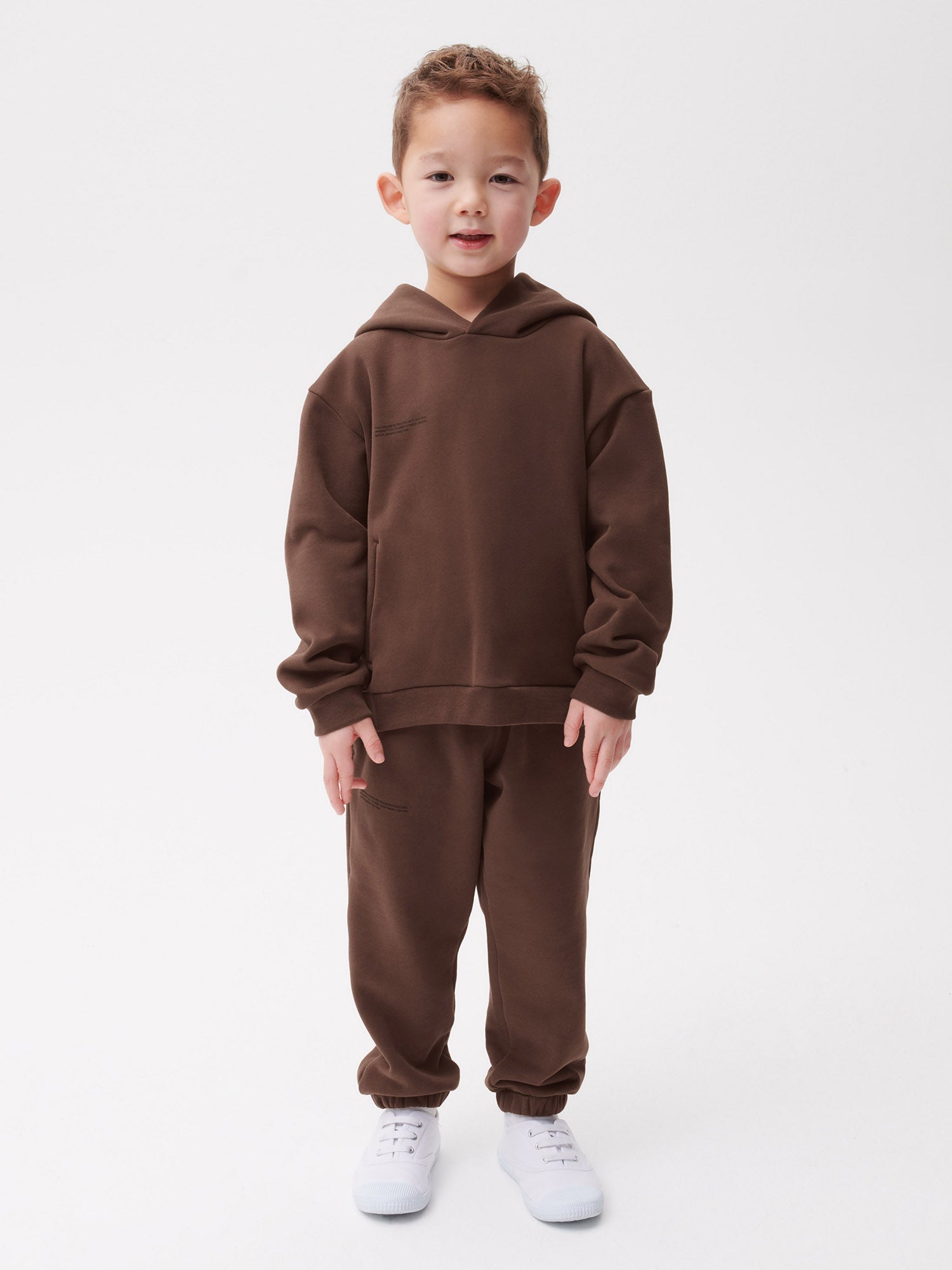 PANGAIA - Kids' 365 Midweight Joggers - chestnut brown 7-8YR