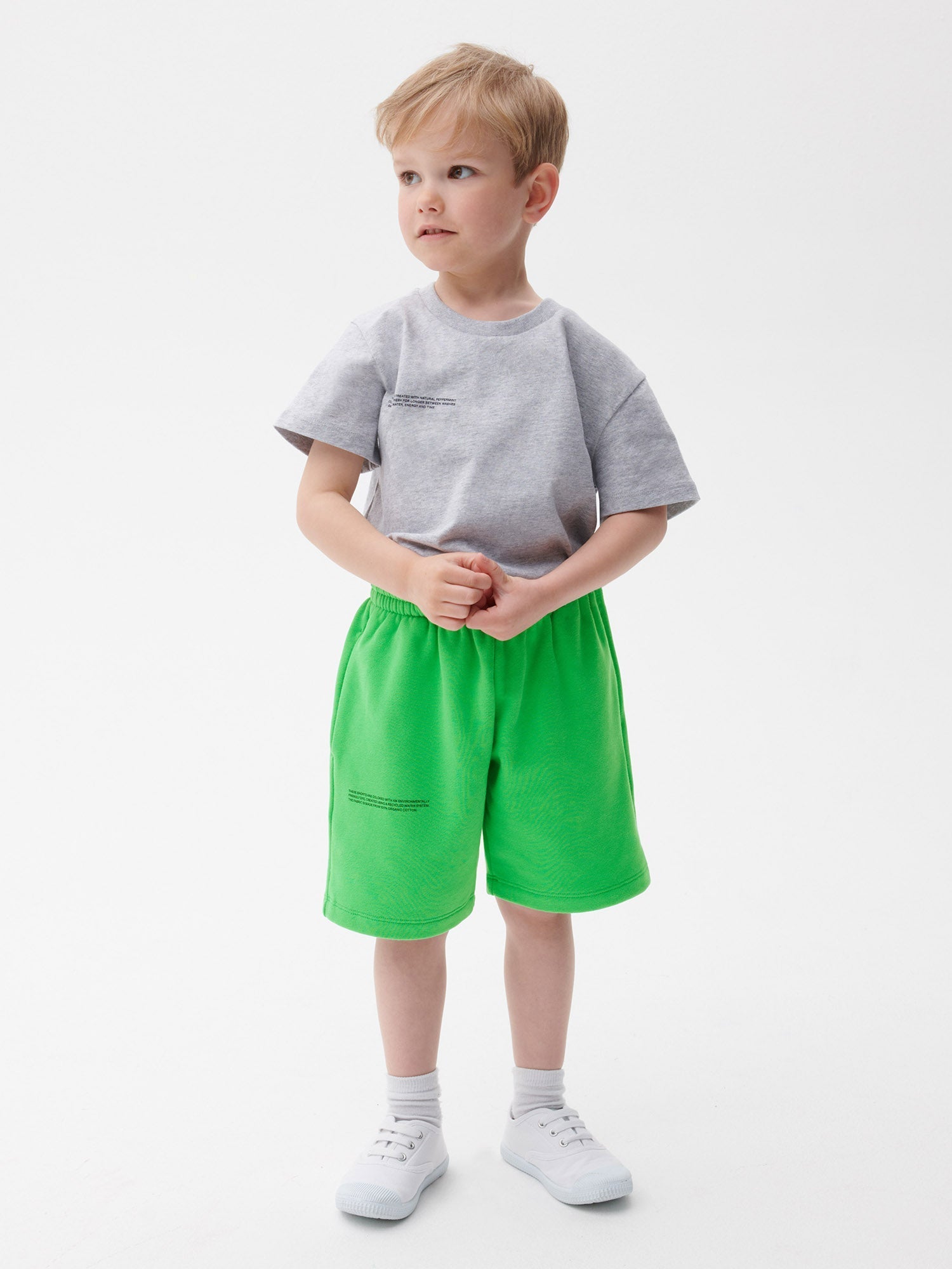 PANGAIA - Kids' 365 Midweight Long Shorts - jade green 11-12YR