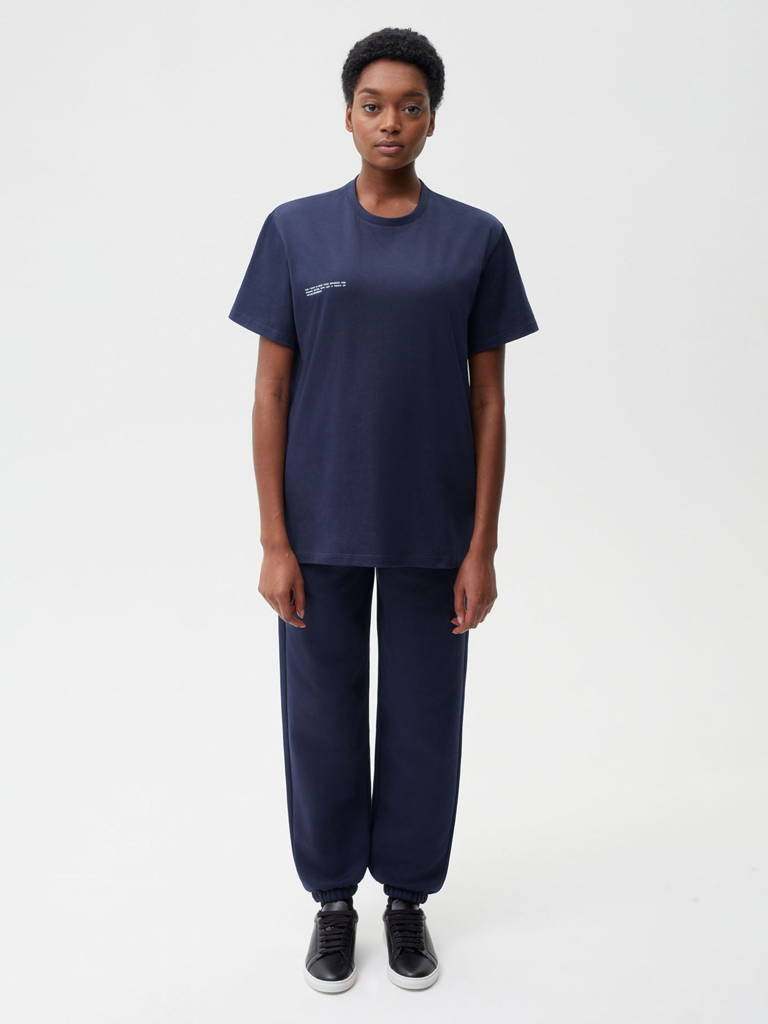 PANGAIA - Organic Cotton T-shirt with C-FIBER Core - navy blue XXS