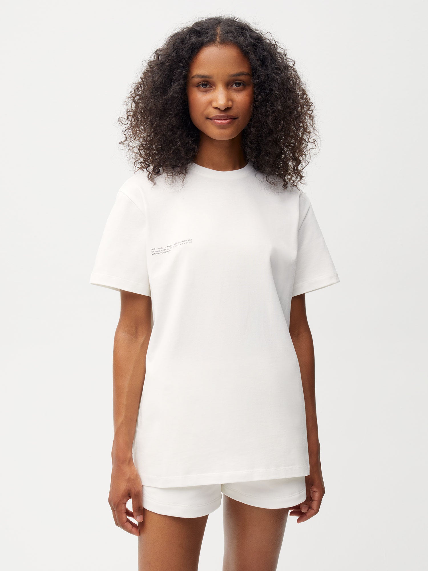 PANGAIA - Organic Cotton T-shirt with C-FIBER Core - off-white XL