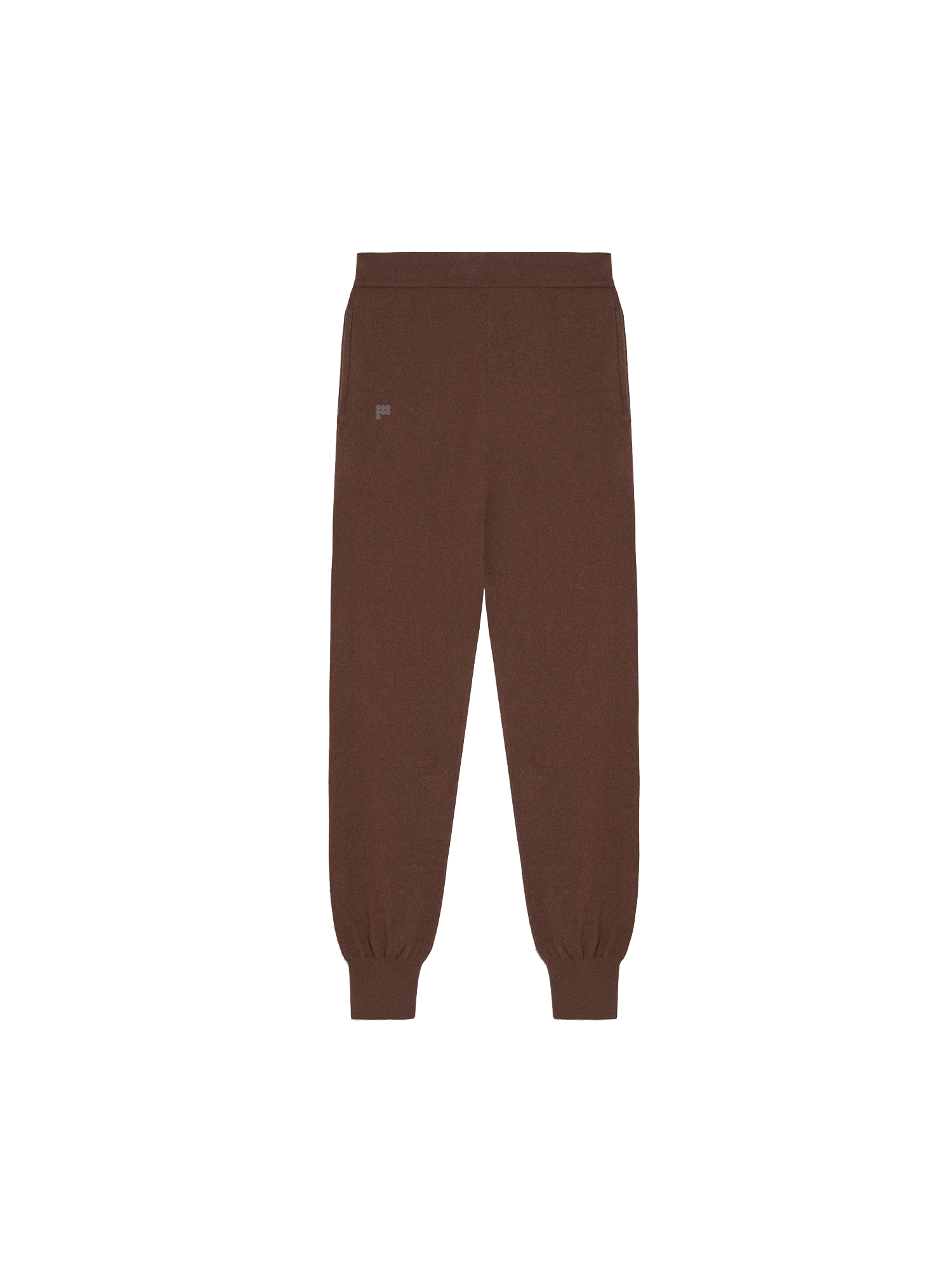 PANGAIA - Recycled Cashmere Track Pants - chestnut brown XS