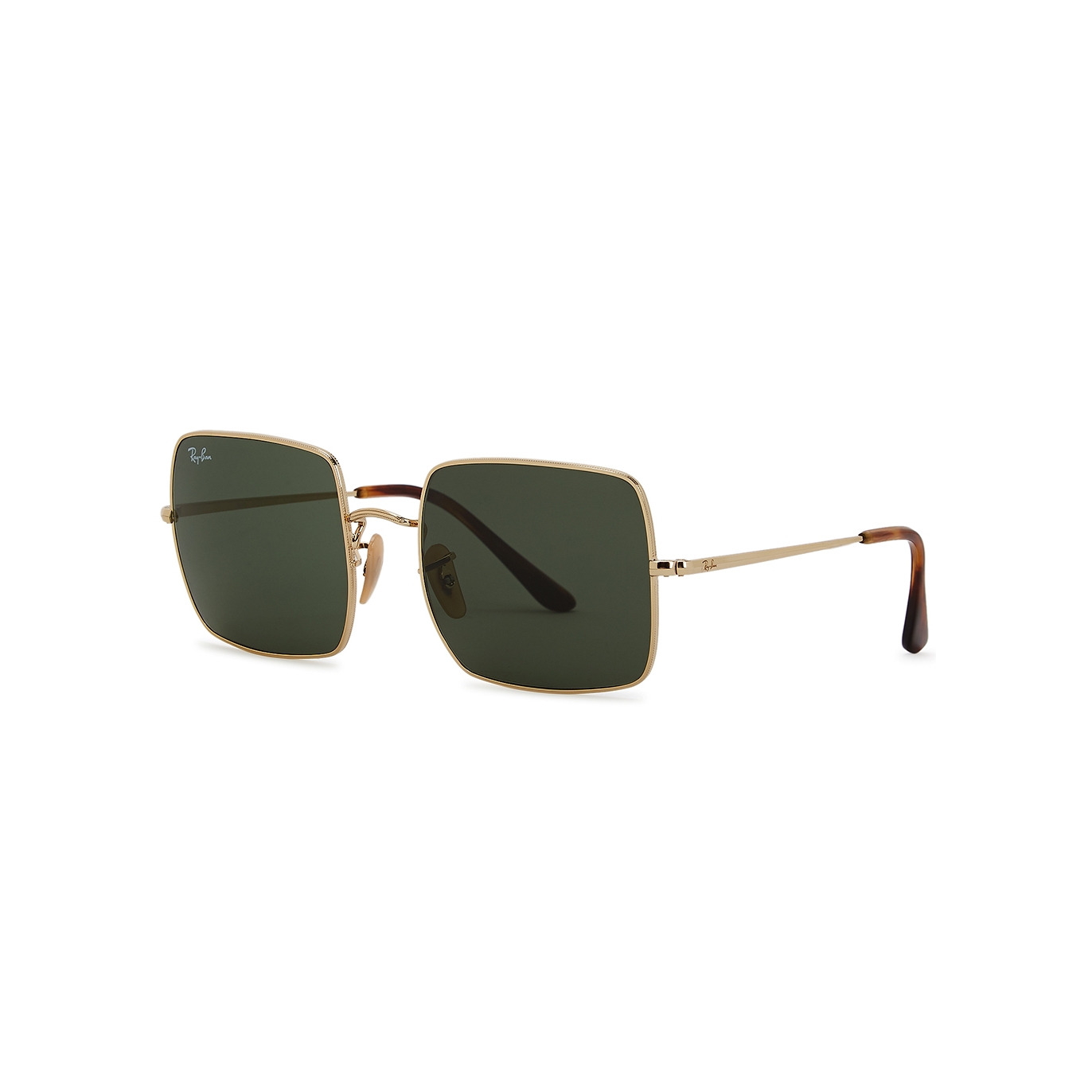 Ray-Ban 1971 Gold-tone Square-frame Sunglasses, Sunglasses, Green