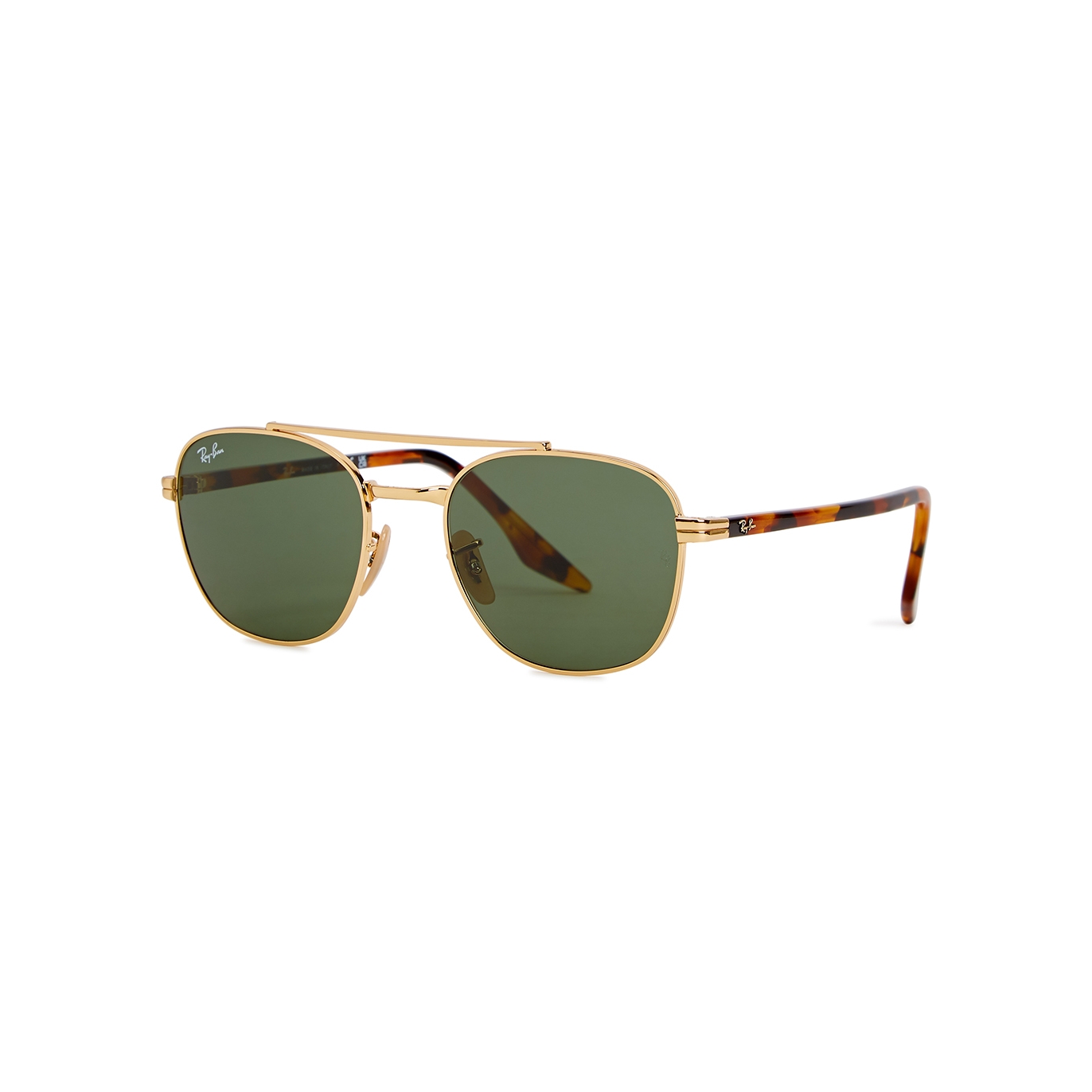 Ray-Ban Gold-tone Aviator-style Sunglasses, Sunglasses, Brown