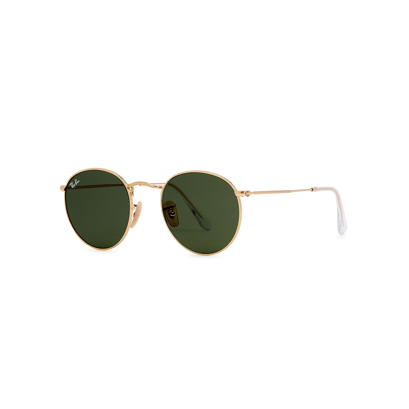 Ray-Ban Gold-tone G-15 Round-frame Sunglasses, Sunglasses, Green