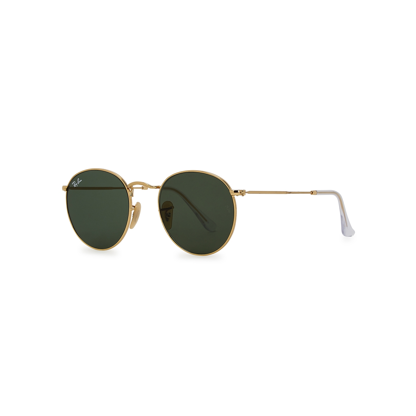 Ray-Ban Gold-tone Round-frame Sunglasses, Sunglasses, Engraved Trim