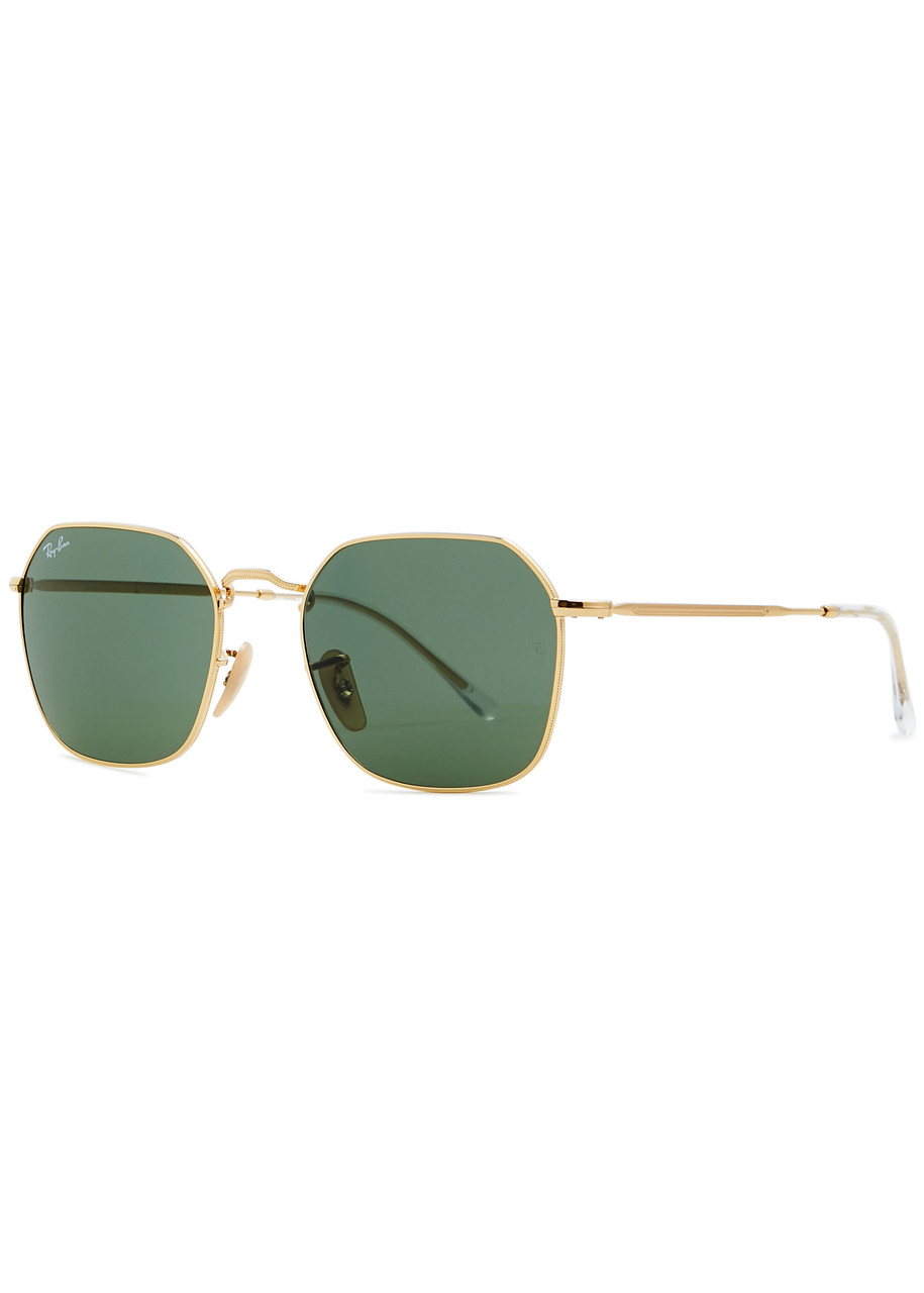 Ray-Ban Jim Hexagon-frame Sunglasses, Designer Sunglasses, Green